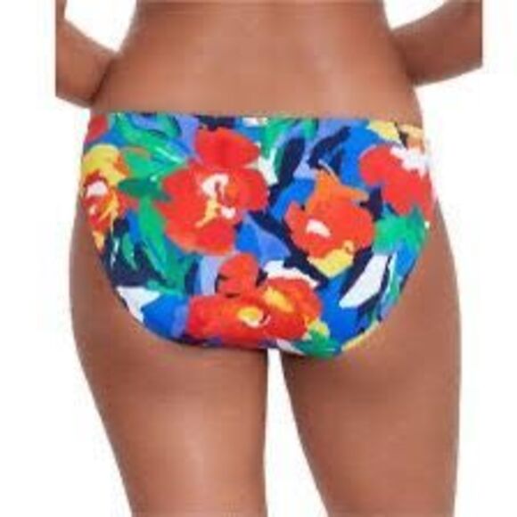NWT Lauren Ralph Lauren Bold Floral Print Bikini Bottom.  Size 8 - Picture 7 of 7